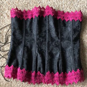 Corset from fredricks. Very sexy and classic!